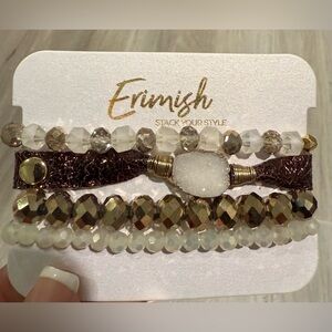NWOT Erimish Gold/Bronze Bracelet Set